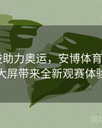 智能科技助力奥运，安博体育app信息大屏带来全新观赛体验
