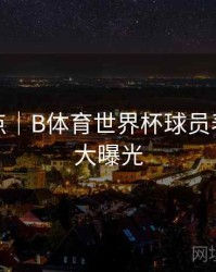 功能盘点｜B体育世界杯球员表现数据大曝光