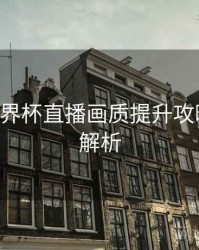 B体育世界杯直播画质提升攻略｜操作解析