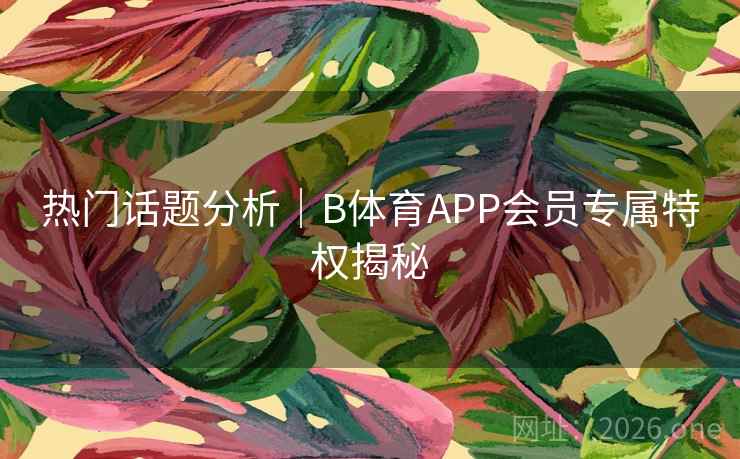 热门话题分析｜B体育APP会员专属特权揭秘