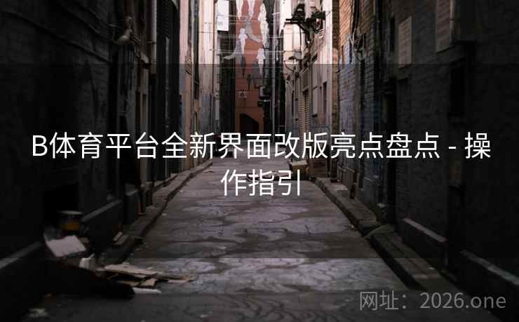 B体育平台全新界面改版亮点盘点 - 操作指引