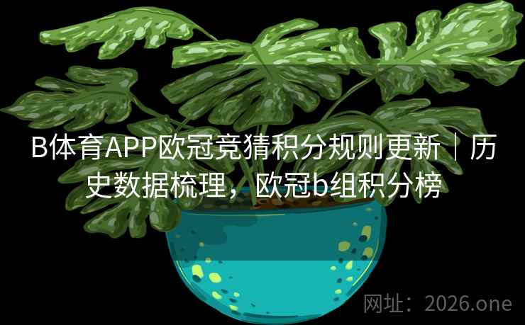 B体育APP欧冠竞猜积分规则更新｜历史数据梳理，欧冠b组积分榜