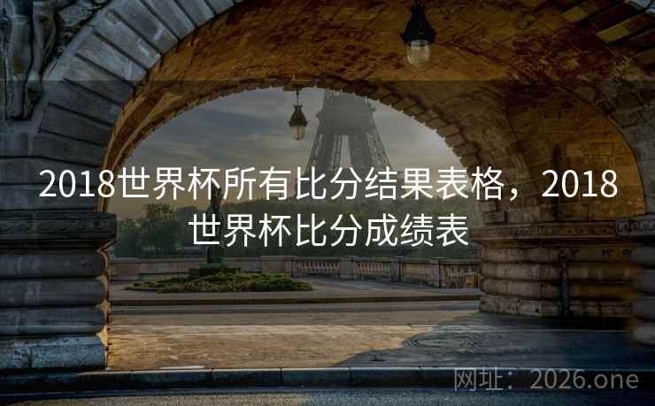 2018世界杯所有比分结果表格，2018世界杯比分成绩表