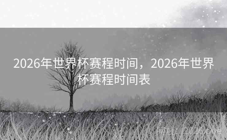2026年世界杯赛程时间，2026年世界杯赛程时间表