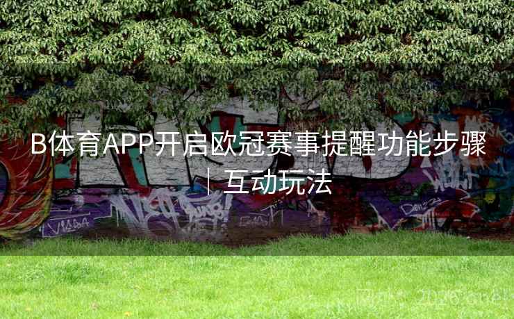 B体育APP开启欧冠赛事提醒功能步骤｜互动玩法