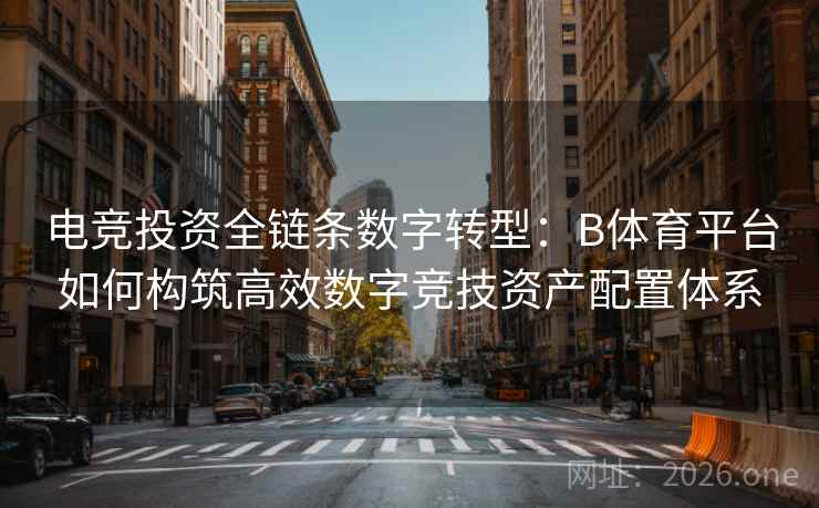 电竞投资全链条数字转型：B体育平台如何构筑高效数字竞技资产配置体系